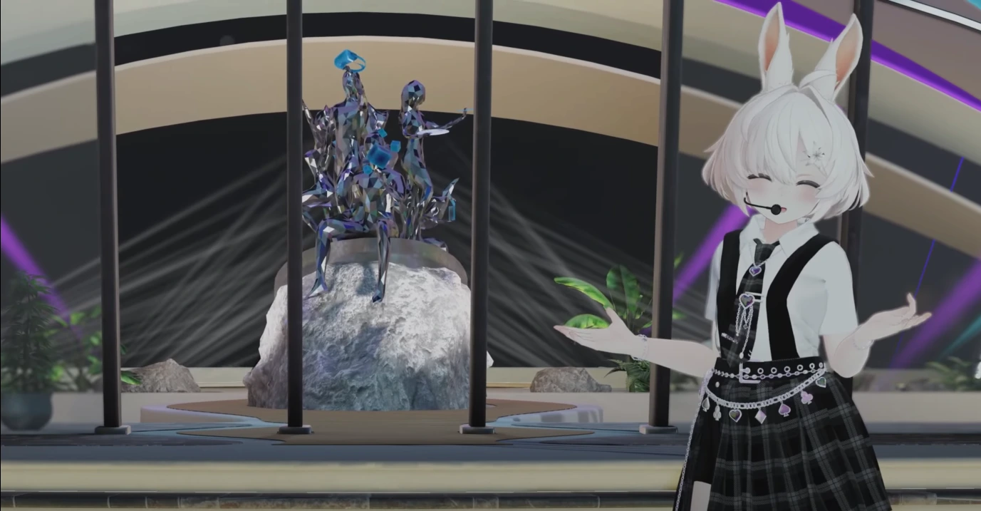 Puck the host of the VR Community Awards